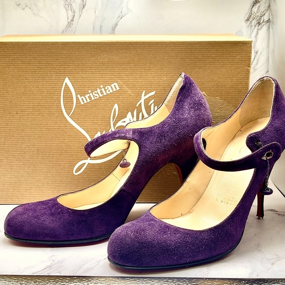 Christian Louboutin Eventa Purple Mary Jane - Picture 1 of 10